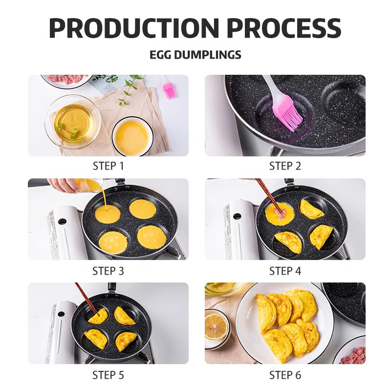 Four-hole Omelet PanBreakfast Grill Pan Cooking Pot